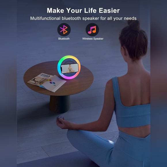 New Swarmir Bluetooth Speaker with Lights & Wireless Charging - Picture 5 of 7